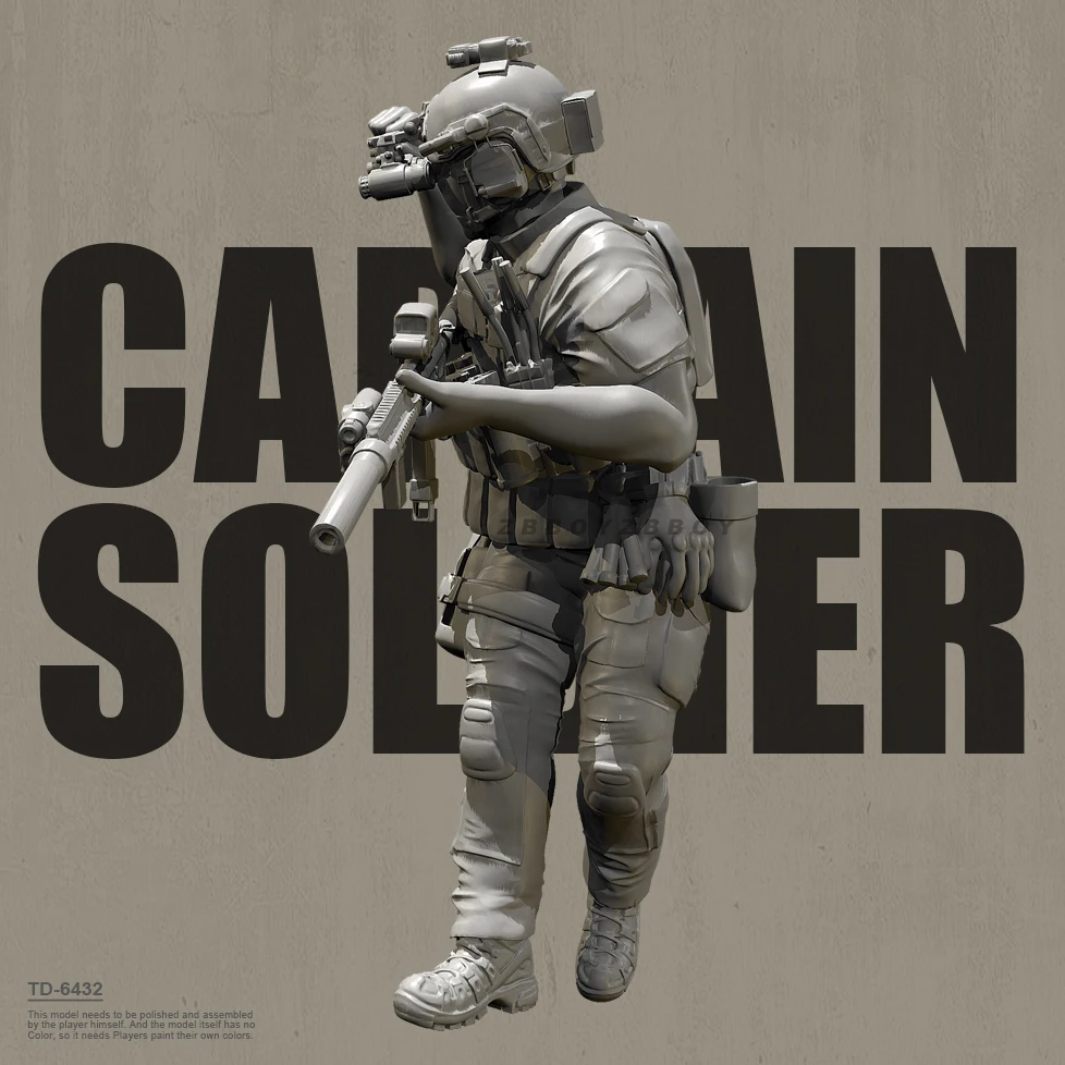 The height of man 38mm 50mm Resin Soldier model kits figure colorless and self-assembled （3D Printing ） TD-6432B/3D