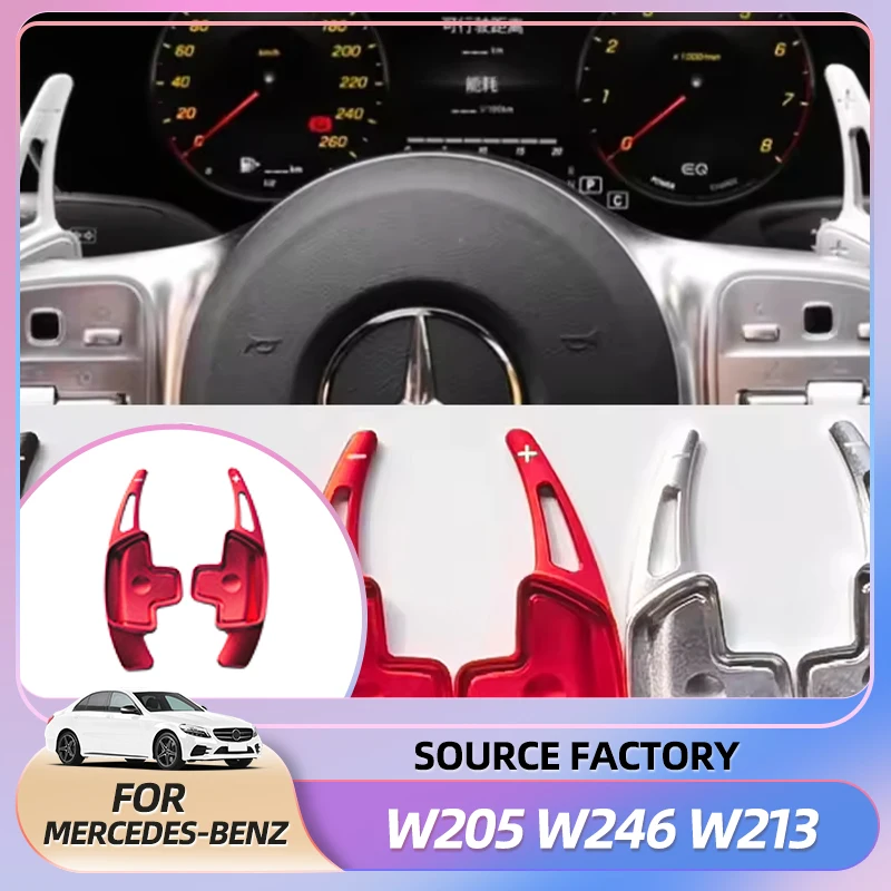 

Hot Interior Stickers Car Steering Wheel Paddle Shifter Gear Shift Extension For Mercedes-Benz A Class W177 sedan V177 B C E Cla