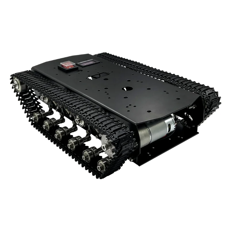 TS700 全金属製無限軌道シャーシ、ロボティクスオープンソース開発プラットフォーム、リモートコントロール ATmega328P