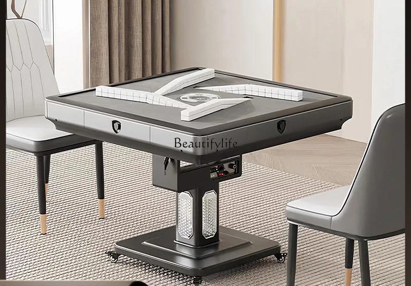 

Rotor coaster Automatic mahjong machine Silent noise reduction Dining table Integrated dual-purpose folding