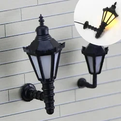 1pc Dollhouse Miniature Wall Lamp LED Simulation Mini Street Light Toy Furniture for Dolls Children House Play for Scale Model