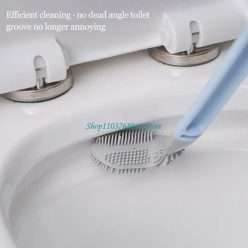 

R53F Toilet Bowl Scrubber Brush with Storage Box Bathroom Clean Hanging Odorless
