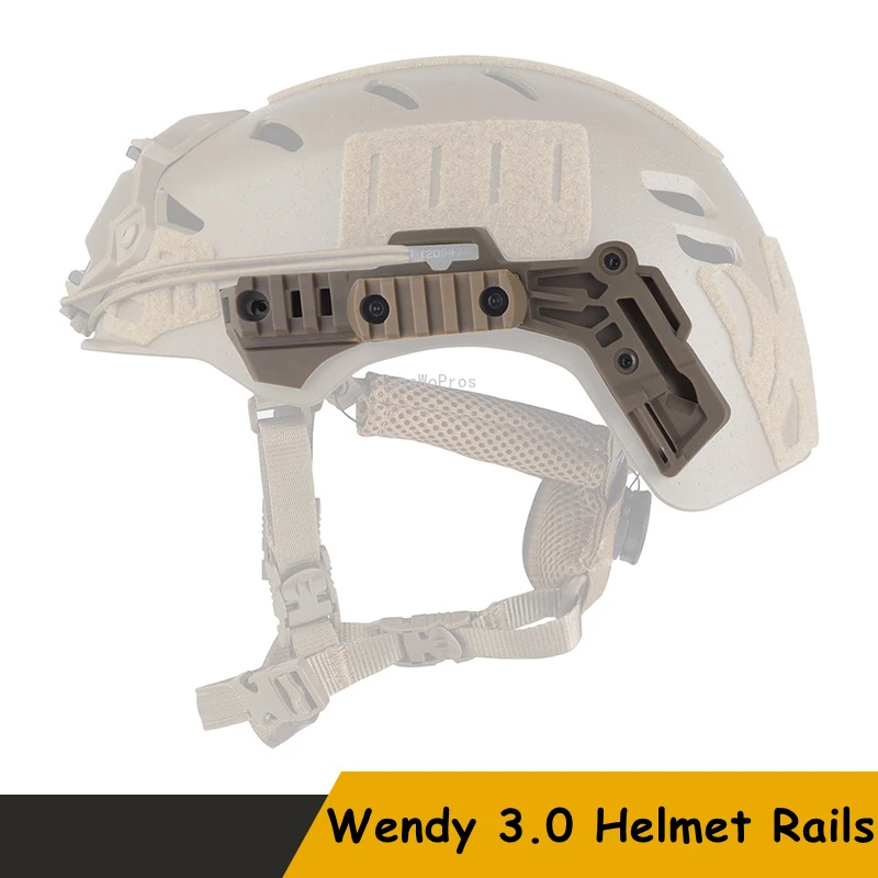 Tactical Wendy 3.0 Helmet Rails Kit CS Shooting Paintball Helmets Side Guide Rail Outdoor Airsoft Team Wendy Helmet Accessories