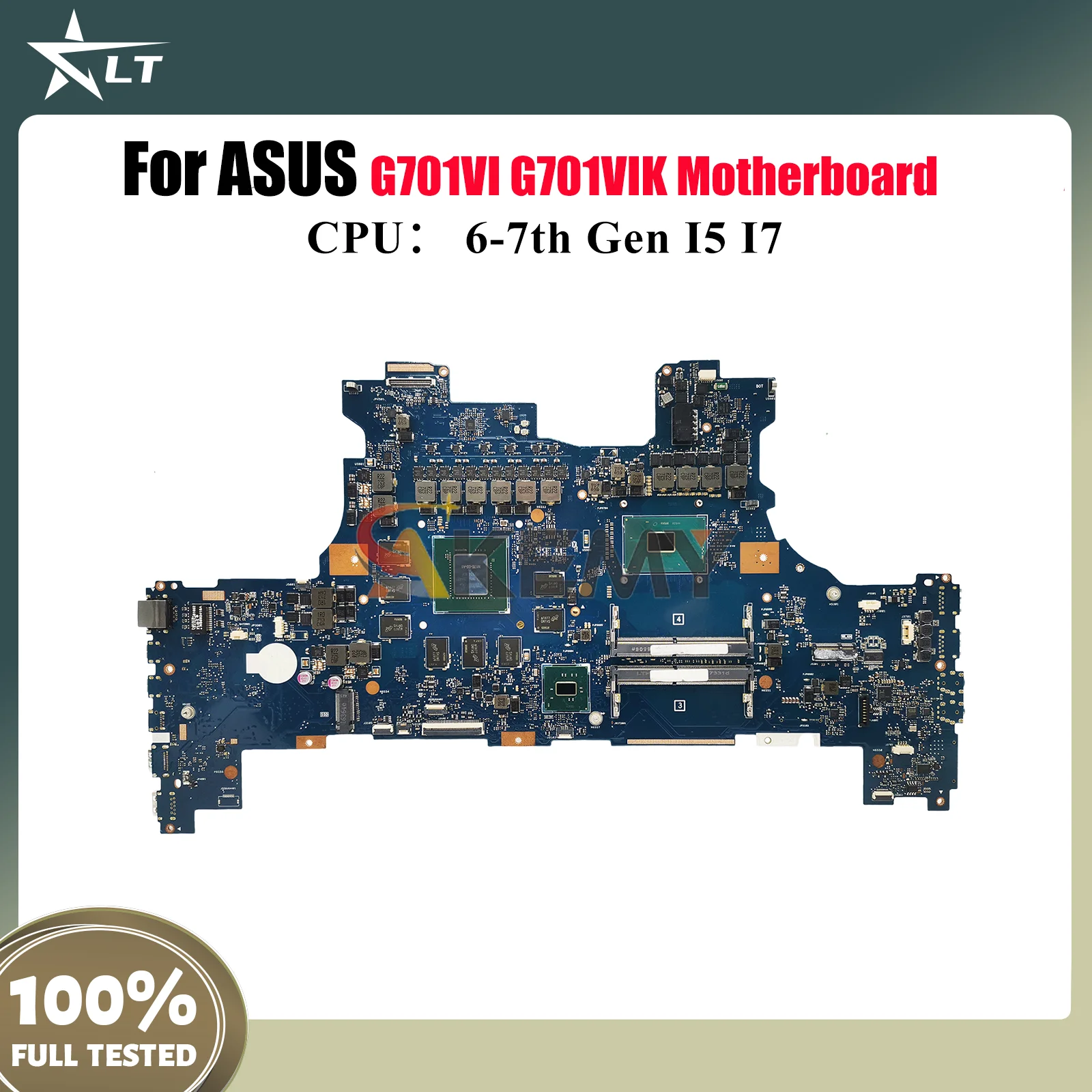 

G701VI Laptop Motherboard For ASUS ROG G701VI G701VIK G701V Notebook Mainboard With I5 I7 CPU 100% tests OK fast shipping stk