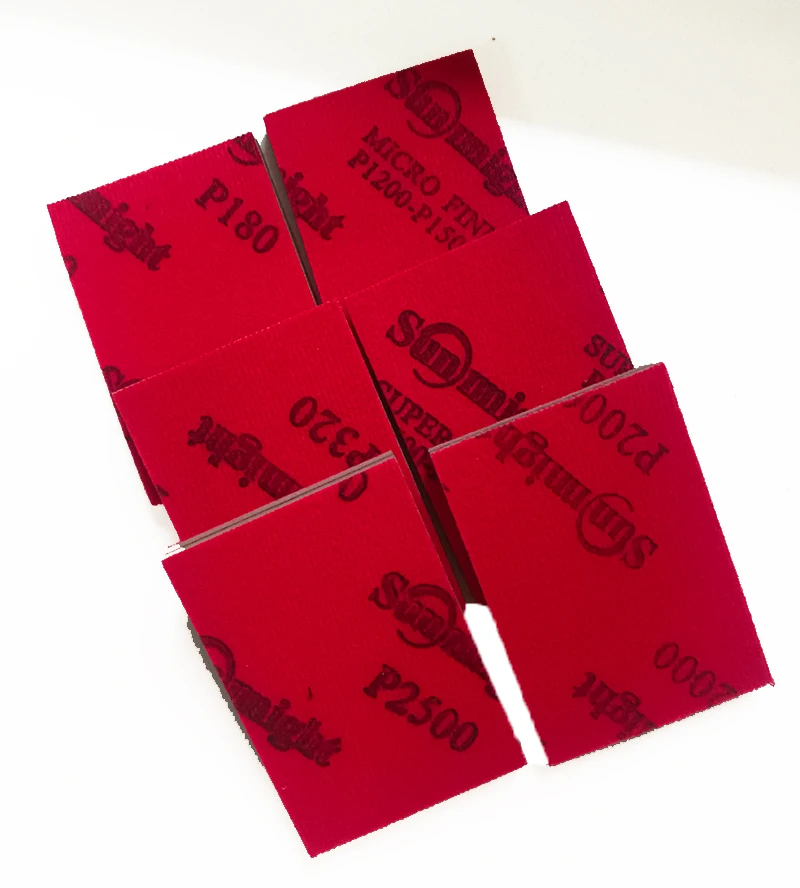 Imagem -05 - Bloco de Esponja de Lixamento Abrasivo Moagem Úmida e Seca Blocos de Areia Almofadas de Polimento 1802500 Grão 10 Pcs