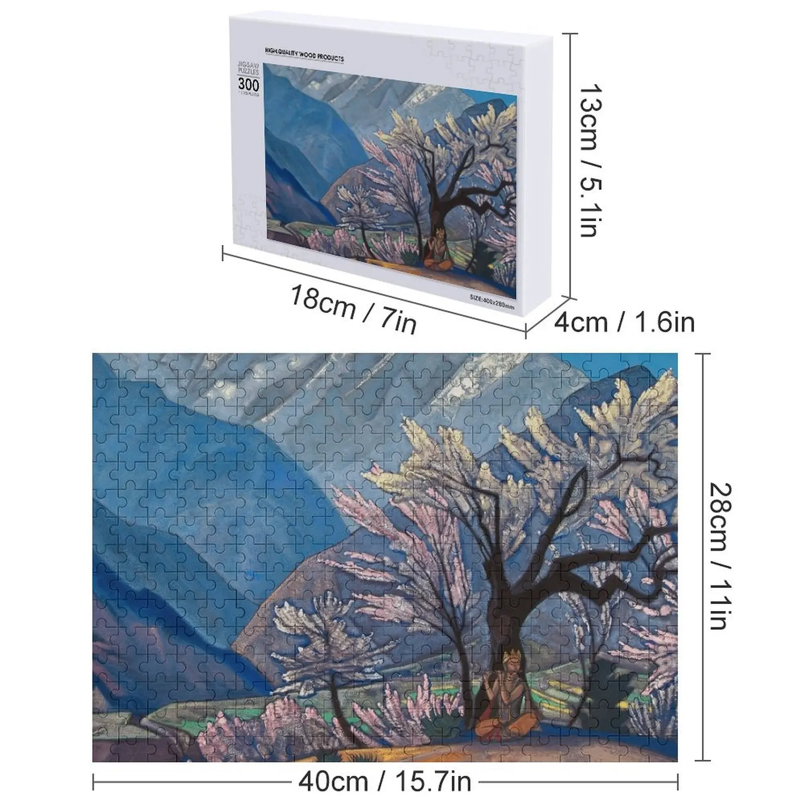 Nicholas Roerich - Krishna Spring in Kulu Jigsaw Puzzle Giocattolo per bambini Iq Opere d'arte Puzzle con immagini