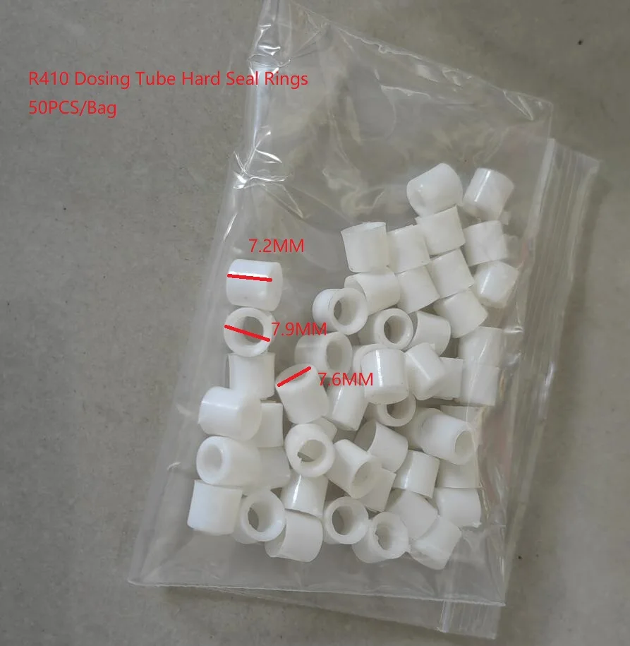 50PCS/Bag Refrigerator Parts Dosing tube R410 White Hard Seal Ring