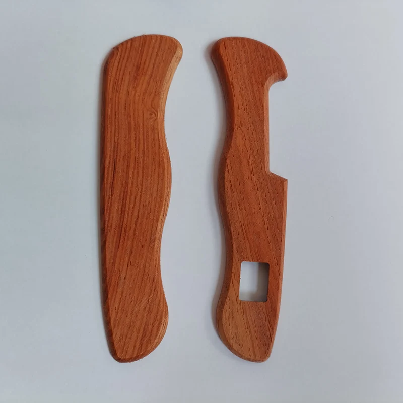 2 Types Custom Natural Wood Material Knife Handle Patches Scales For 111mm Victorinox Swiss Army Knives Grip DIY Make Parts