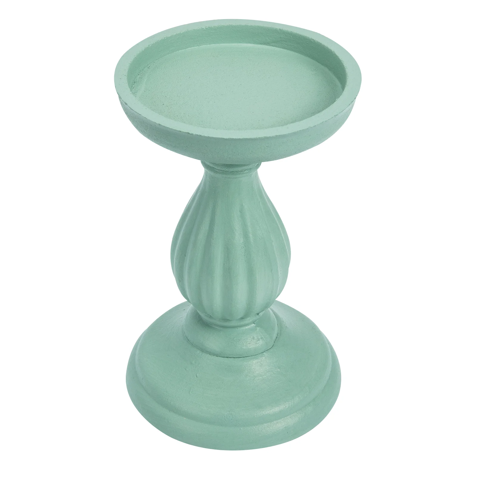 Candlestick Stand Pillar Holder for Decoration Photo Ornaments White Embryo Table Wooden Seaside