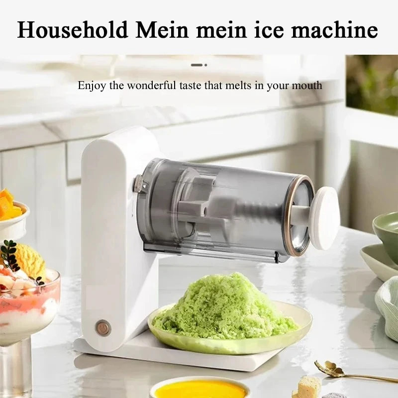 Small Commercial Snow Ice Machine Snowflake Ice Maker Korean Bingsu Machine Ice Crusher Shaver Smoothie Machine