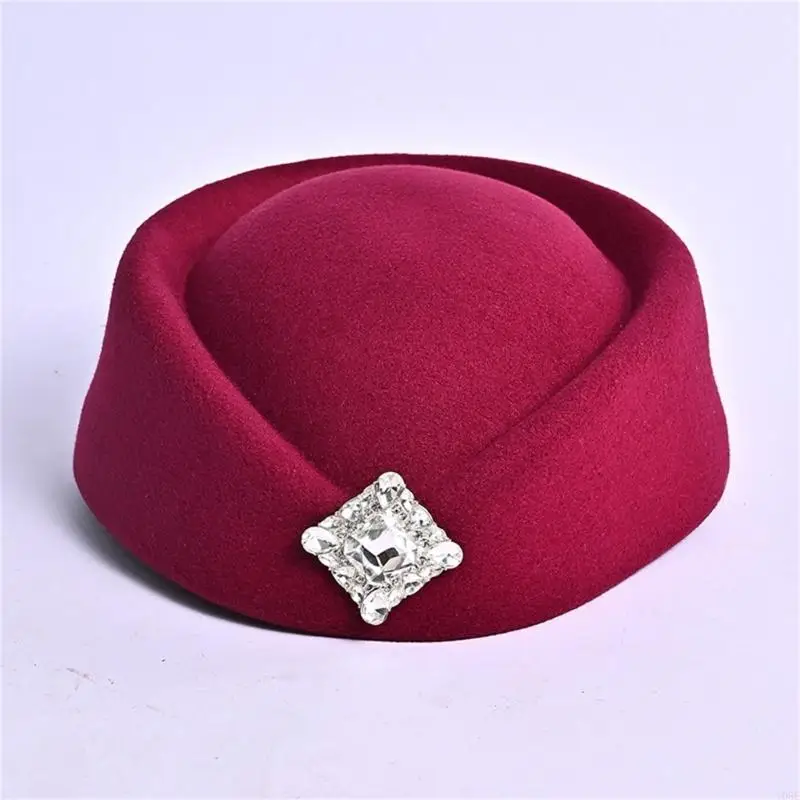 الراين الديكورات مضيفة قبعة قبعة الخريف الشتاء للجنسين أغطية الرأس تصفيف الشعر أغطية الرأس لمناسبة رسمية غير رسمية Y08E