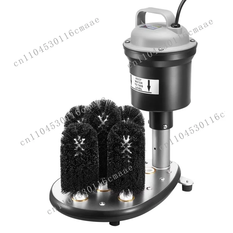 Electric glass washer 1200 cup capacity with 5 brush heads for cleaning wine glasses