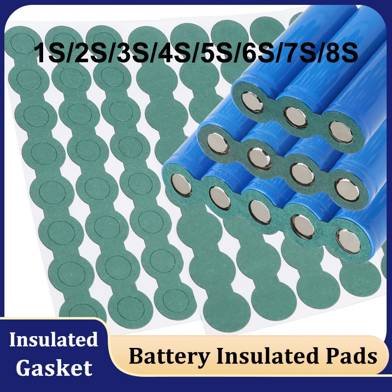 1S 2S 3S 4S 5S 6S 7S 8S Insulation Gaskets 18650 21700 Li-ion Battery Pack Cell Adhesive Paper Glue Fish Electrode Insulated Pad