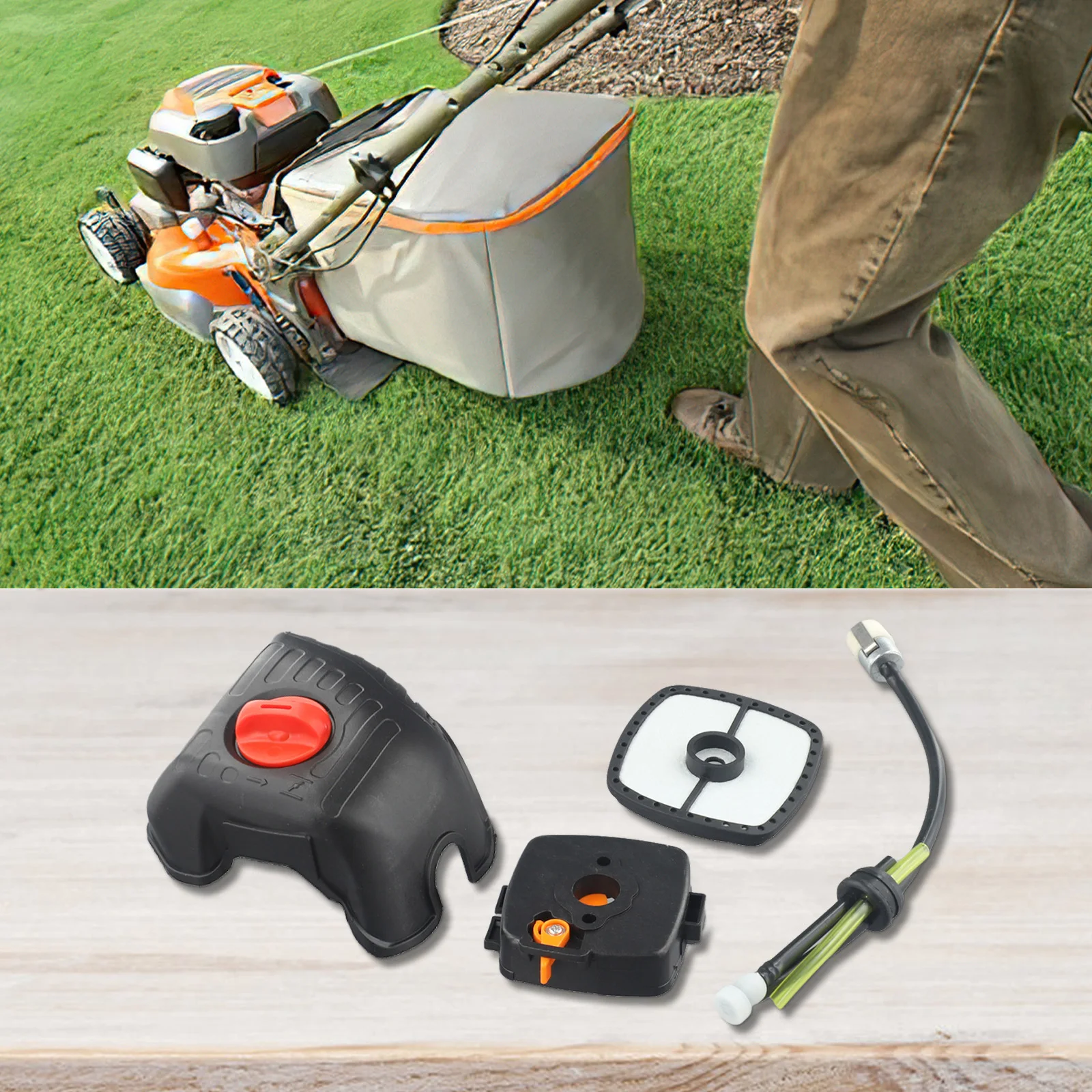 SRM225 Air Filter Cover Cleaner Case Fuel Line Tune Up Kit For Echo GT225 GT-225 Yard Garden Outdoor Living Power Tools Parts