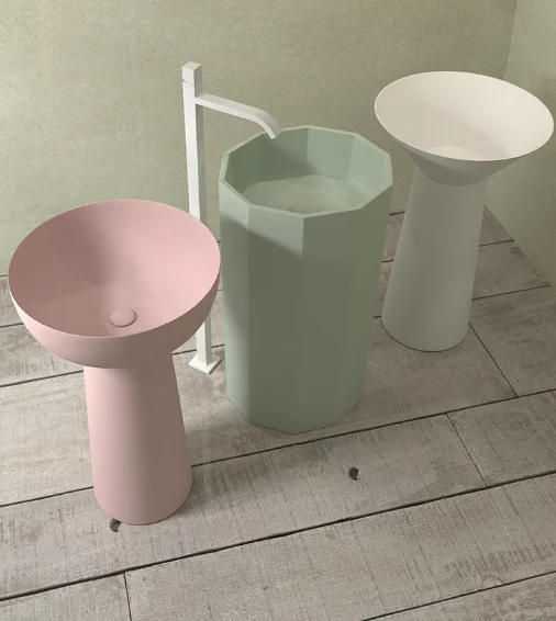 Floor Detached bathroom Bedroom Hotel Commercial wash basin with base