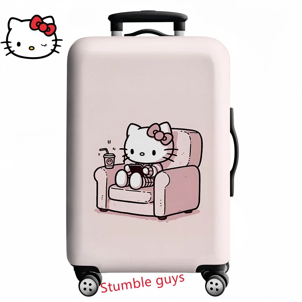 Capa de bagagem Anime Demon Hunters estilo Kpop serve para malas de 18 a 32 polegadas protetor de viagem