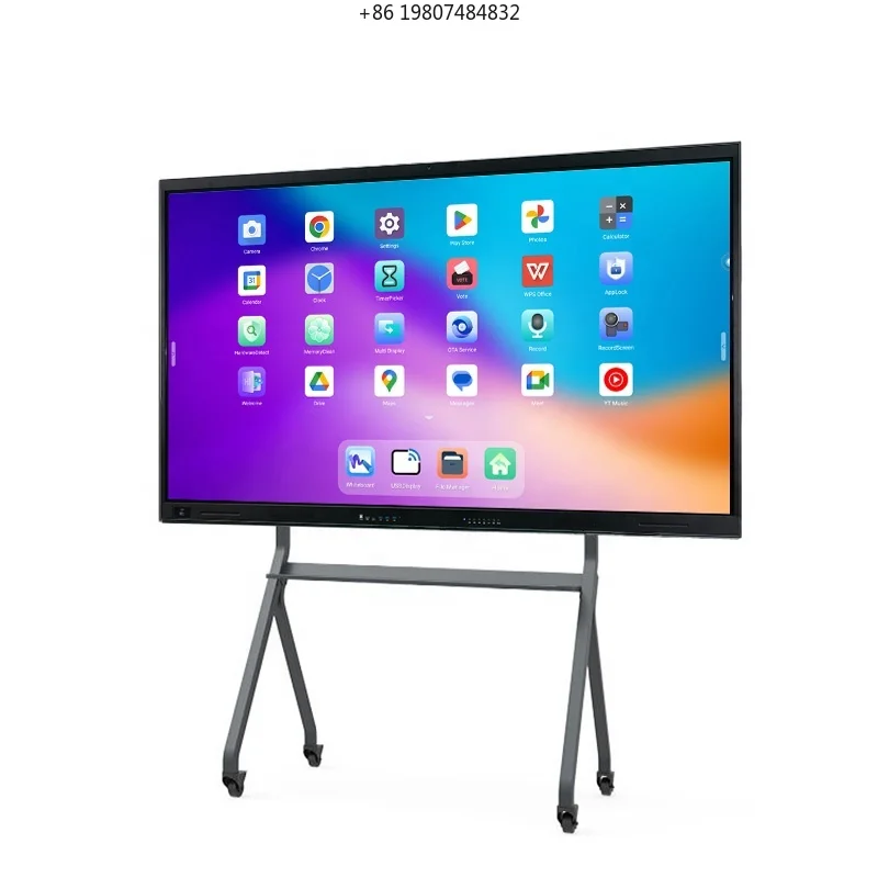 90 110 Inch Touch Screen Interactive Whiteboard Smart TV Commercial Display, Best Seller for E Learning Classroom=