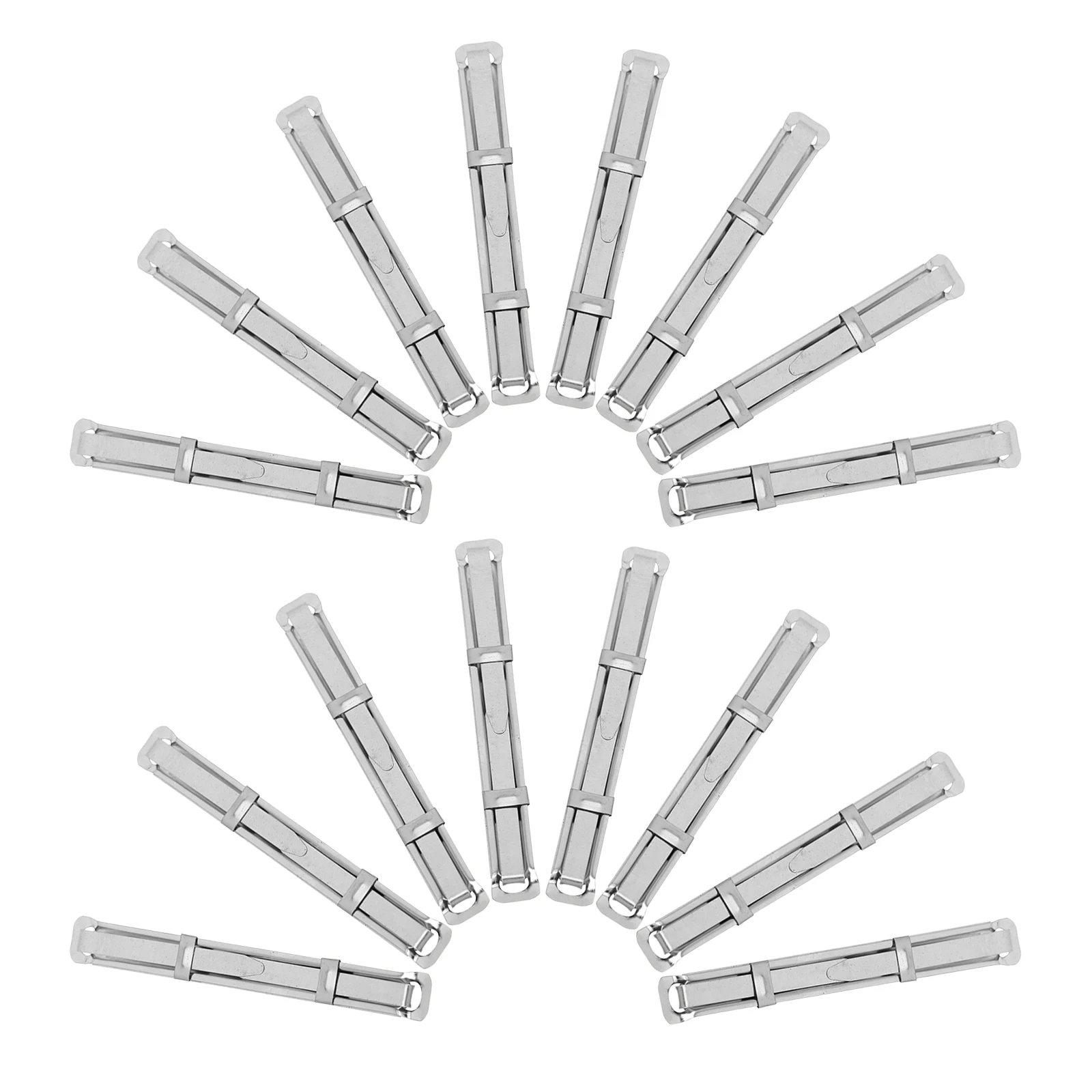 

45 set Metal Binding Clips Silver Paper Clips Office Supplies Spacesaving Binder Clamps Desk Documents Management Tool