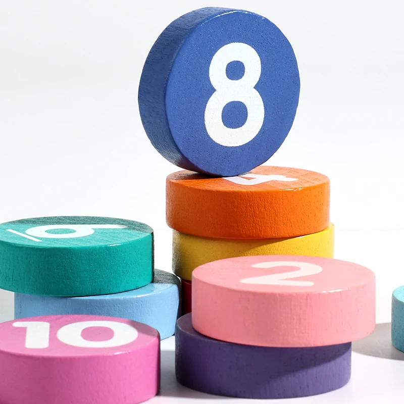 مجموعة مكعبات بناء خشبية معرفية كلاسيكية تعليمية للأطفال الصغار ألعاب ألغاز تعليمية للأطفال الأولاد والبنات