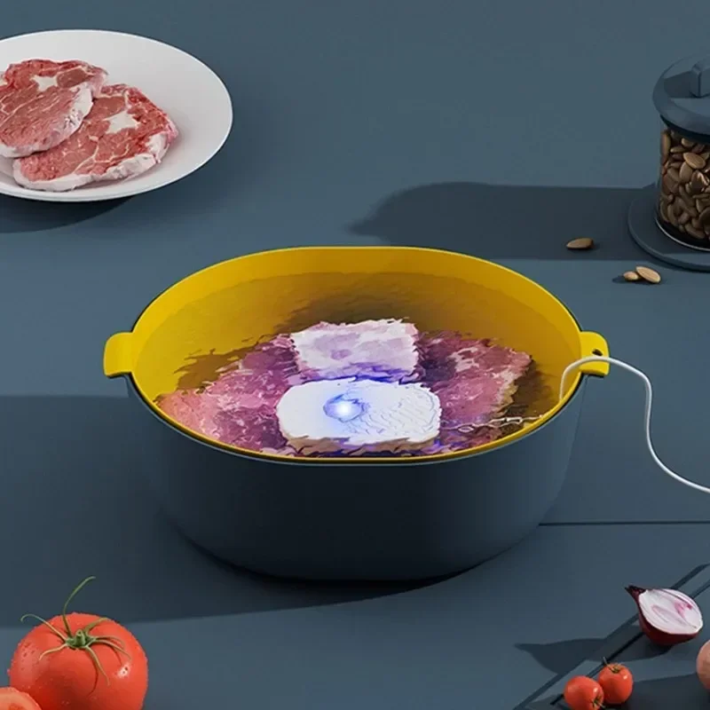 Nettoyeur de fruits et légumes portable, machine à laver les livres à ultrasons, étanche IPX7, machine multifonctionnelle pour la cuisine