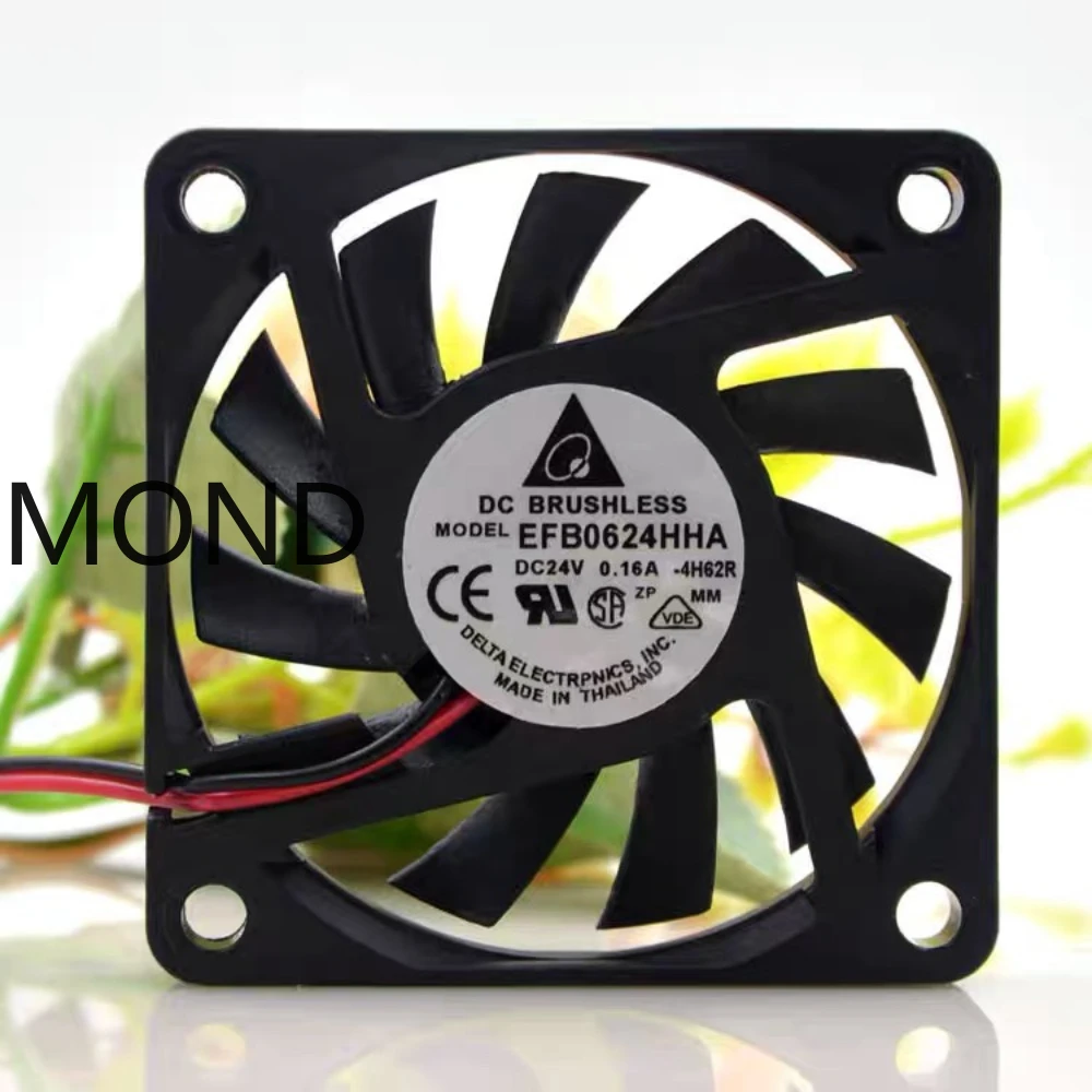 EFB0624HHA  6CM  24V 0.16A  6010 Inverter Ultra-thin Silent Cooling Fan Delta