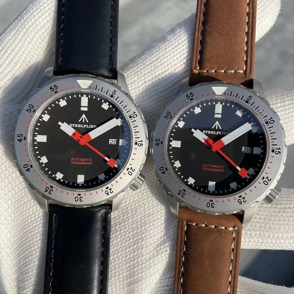 STEELFLIER Offizielle SF752 Mode Mechanische Armbanduhr NH35 Uhrwerk Super BGW9 Leuchtende 20Bar Wasserdichte Luxus Taucheruhren – Detail 4