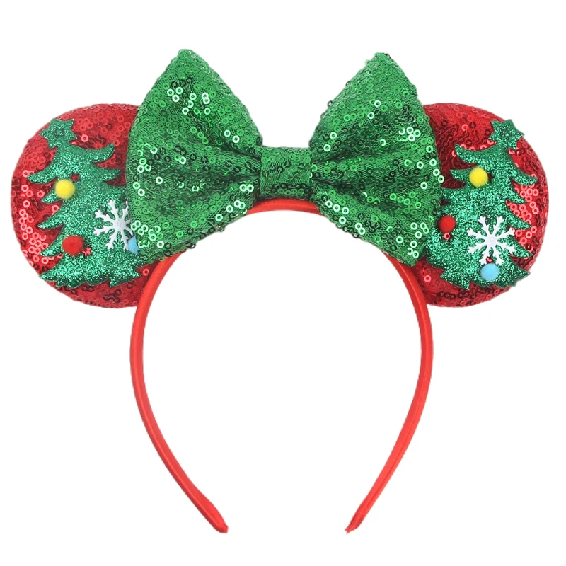 Nieuwste Mickey Mouse Oren Hoofdband Kid Adult Festival Party Pailletten Strik Haarband Vrouwen Baby Girl Party Haar Accessories