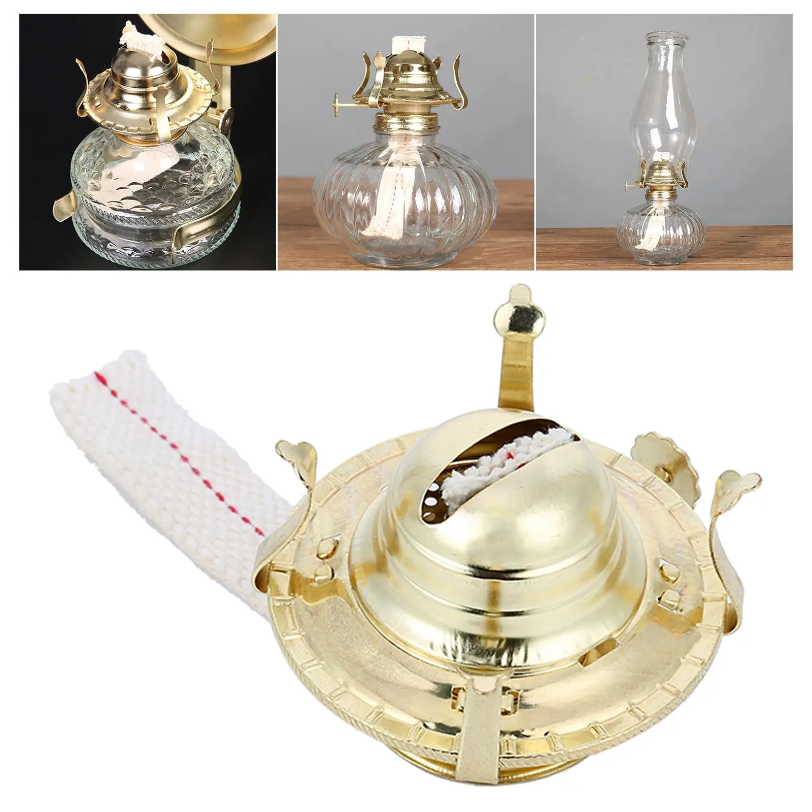 Vintage Style Oil Lamp Burner Kerosene Oil Lamp Holder Durable Retro Style