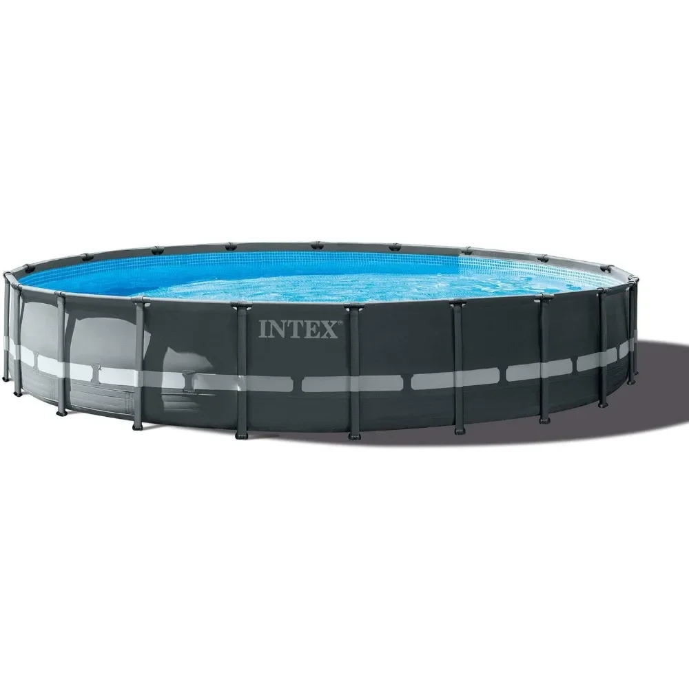 

Swimming Pool:20ftx48in–Includes 2100GPH Cartridge Sand Filter Pump–SuperTough Puncture Resistant–Rust Resistant Freight free