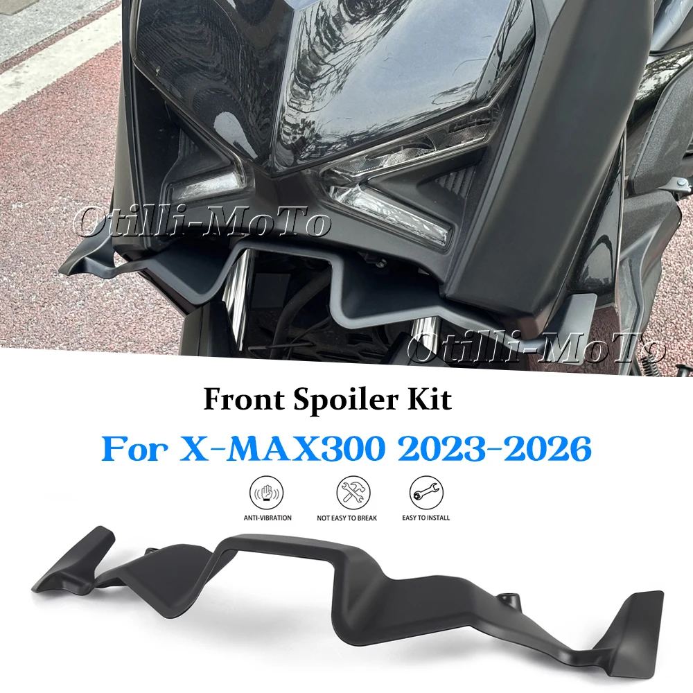 

Motorcycle Accessories Front Spoiler Kit For Yamaha XMAX 300 X-MAX 300 23-26 Motorcycle Downforce Winglet Aerodynamic Wing