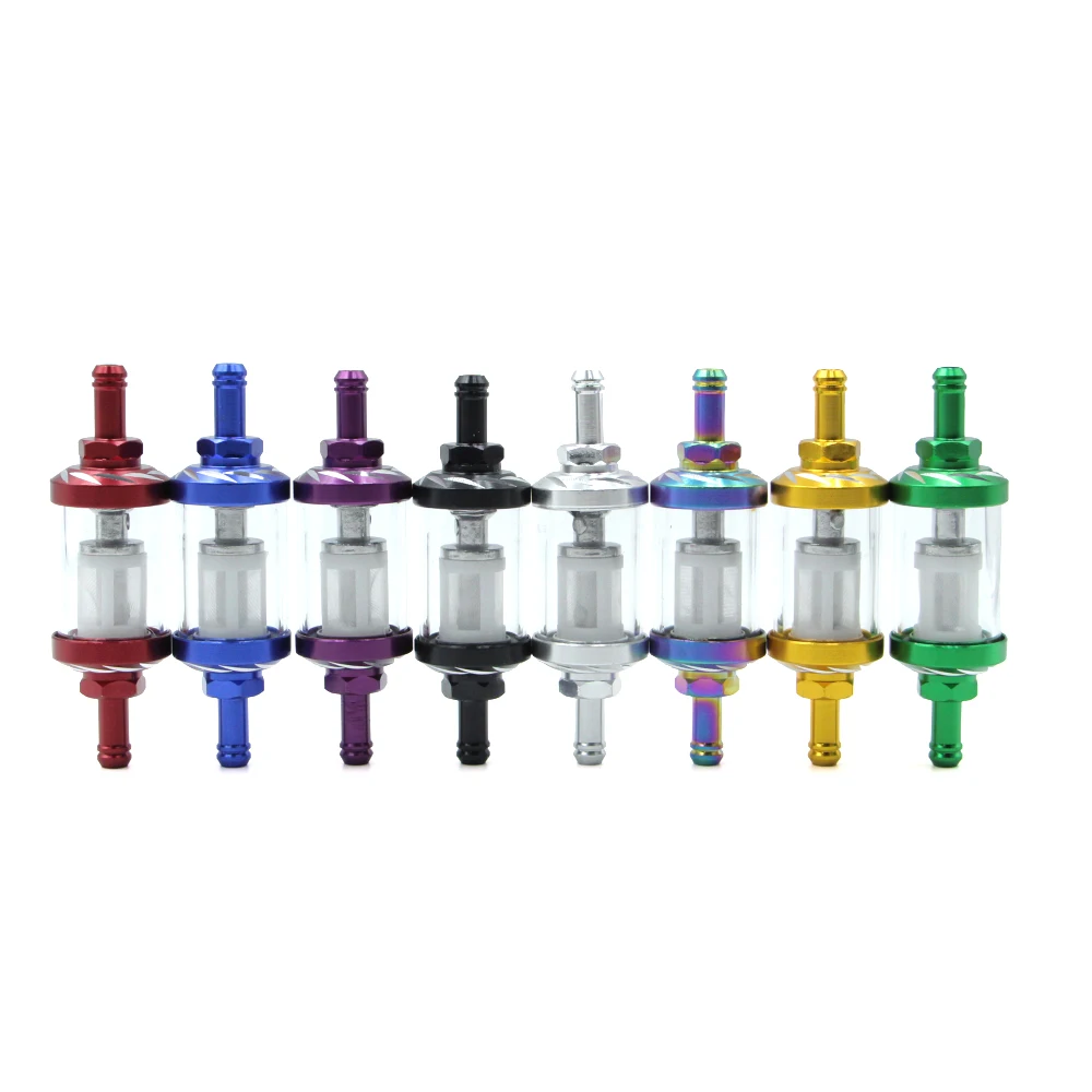 Universal 8mm Inline Gas Fuel Filter Reusable Washable Fit For ATV Kawasaki KTM Yamaha Honda CRF 250R 450R 250X 450X 250RX 450RX