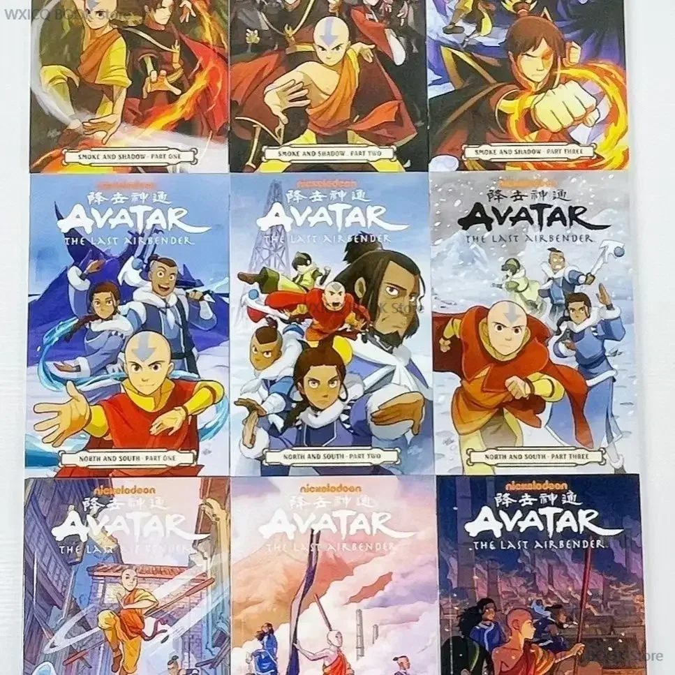 Avatar：The Last Airbender Season 1 Nine books + Season 2 Nine books English book American comics Action comedy fantasy story