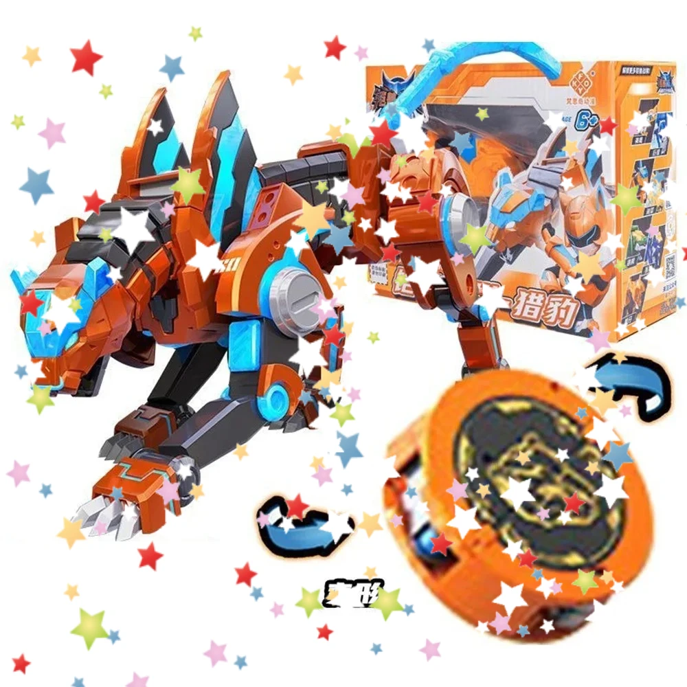 

new 2025 In Stock Original Quality Goods Armored Beast 2 Chaodiyuan Team Lion Tooth War Chess Deformation Robot Birthday Gift