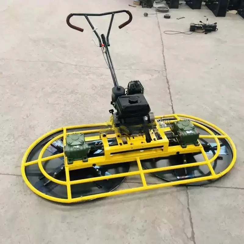 

Handheld double disc spatula concrete pavement crusher cement floor portable polishing machine
