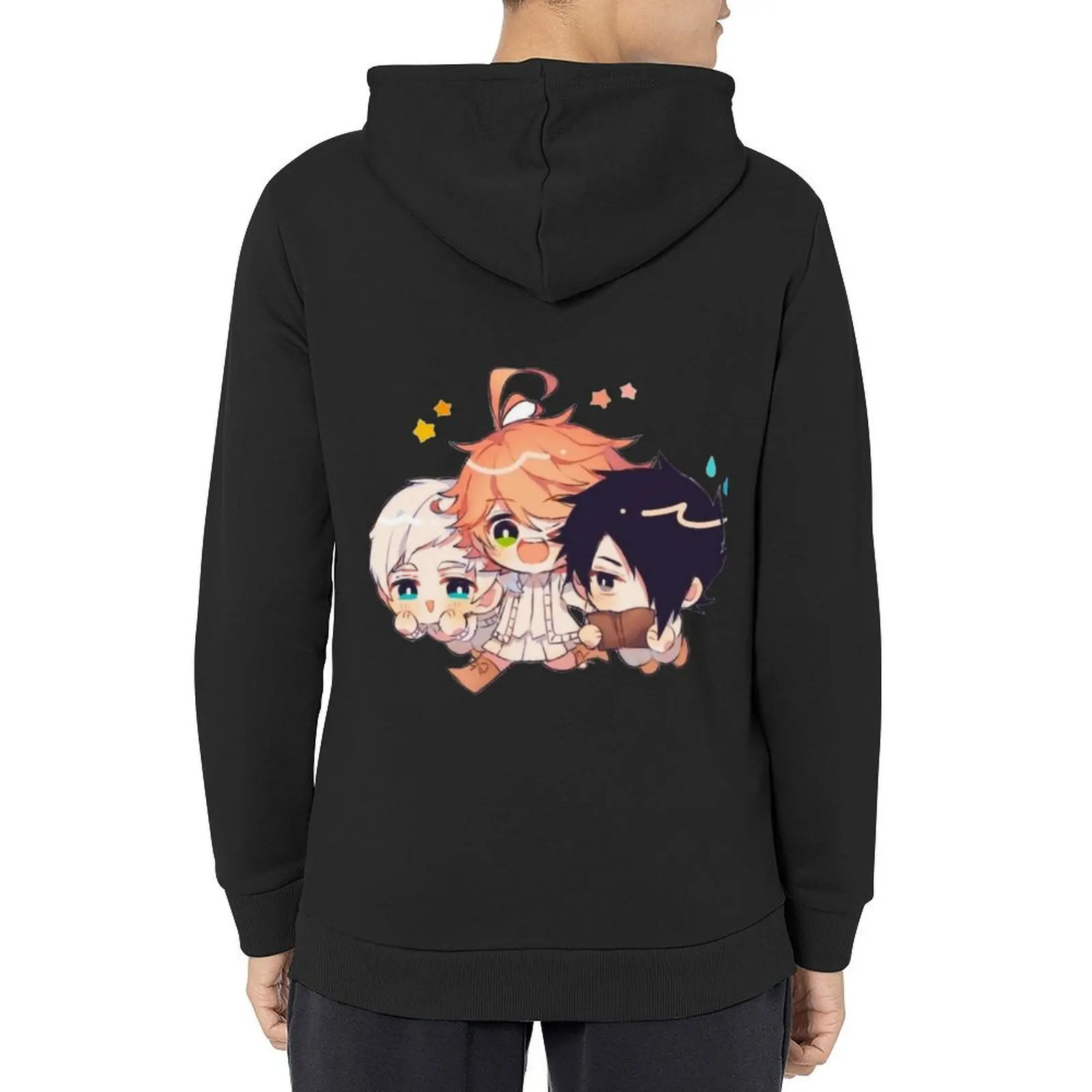 وعد نيفرلاند، تشيبي راي إيما نورمان هوديي ملابس الخريف الرجالية الملابس الكورية الملابس الجمالية اليابانية هوديي