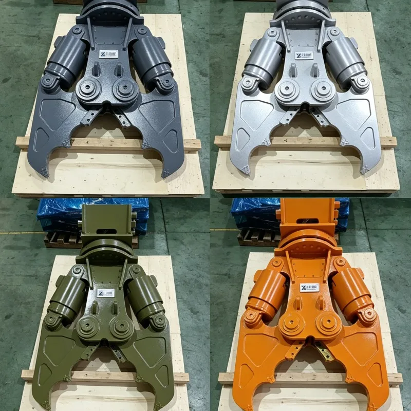Customized Hydraulic Shear Double CylinderExcavator Rotating Demolition Attachment Scrap Steel Concrete Metal Pulverizer