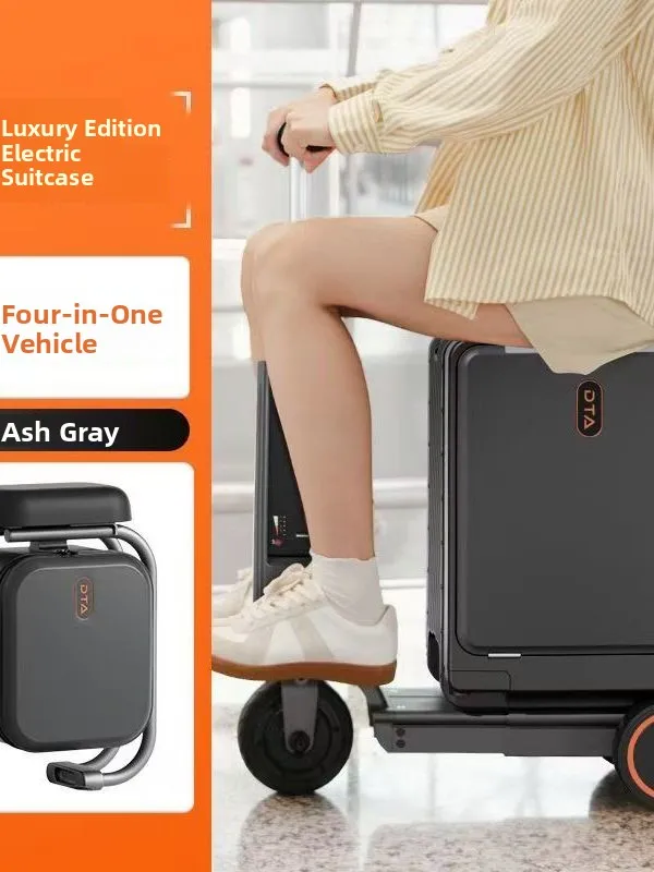 

Smart Lage Carry-On 20 Inch Leisure Travel Suitcase for Adults And Children New Model Riding Baggage Wheelbarrow