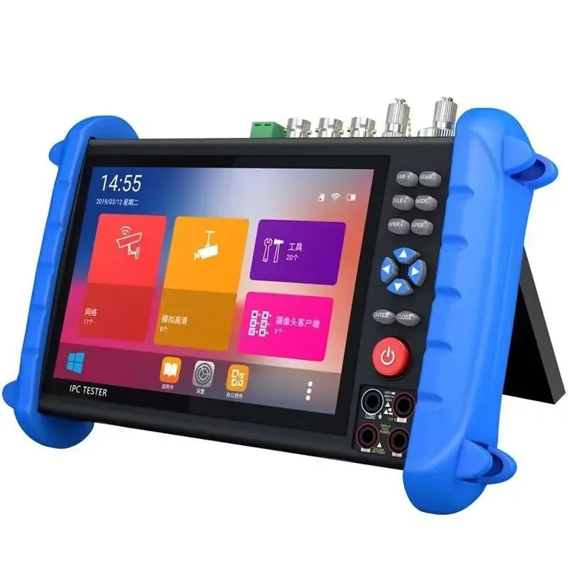 7 Inch HD CCTV Tester Monitor AHD CVI TVI CVBS SDI IP 8K Camera Testing 8MP Multimeter TDR Optical fiber VFL WIFI