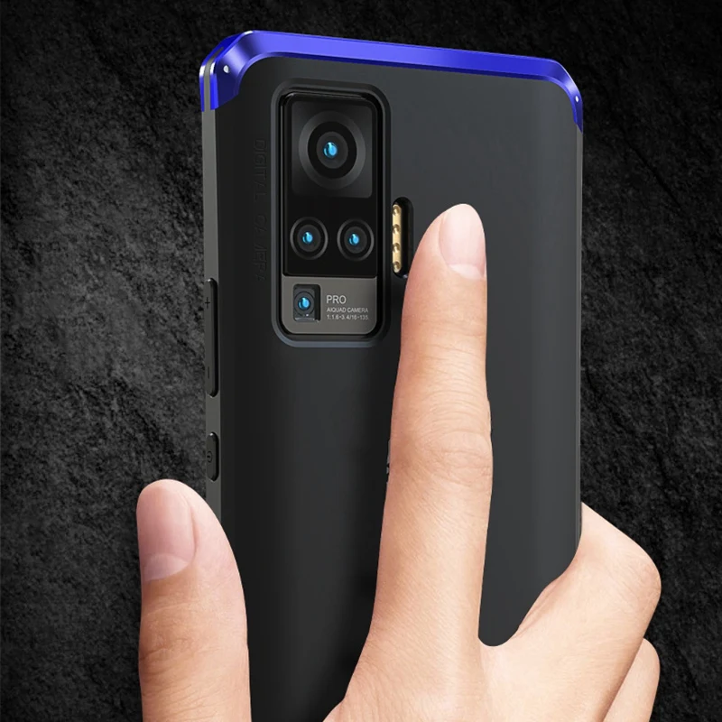 Capa Protetora Hard Shell para Vivo, Capa de Celular para X50 Pro, Metal, Tudo Incluído, Fosco