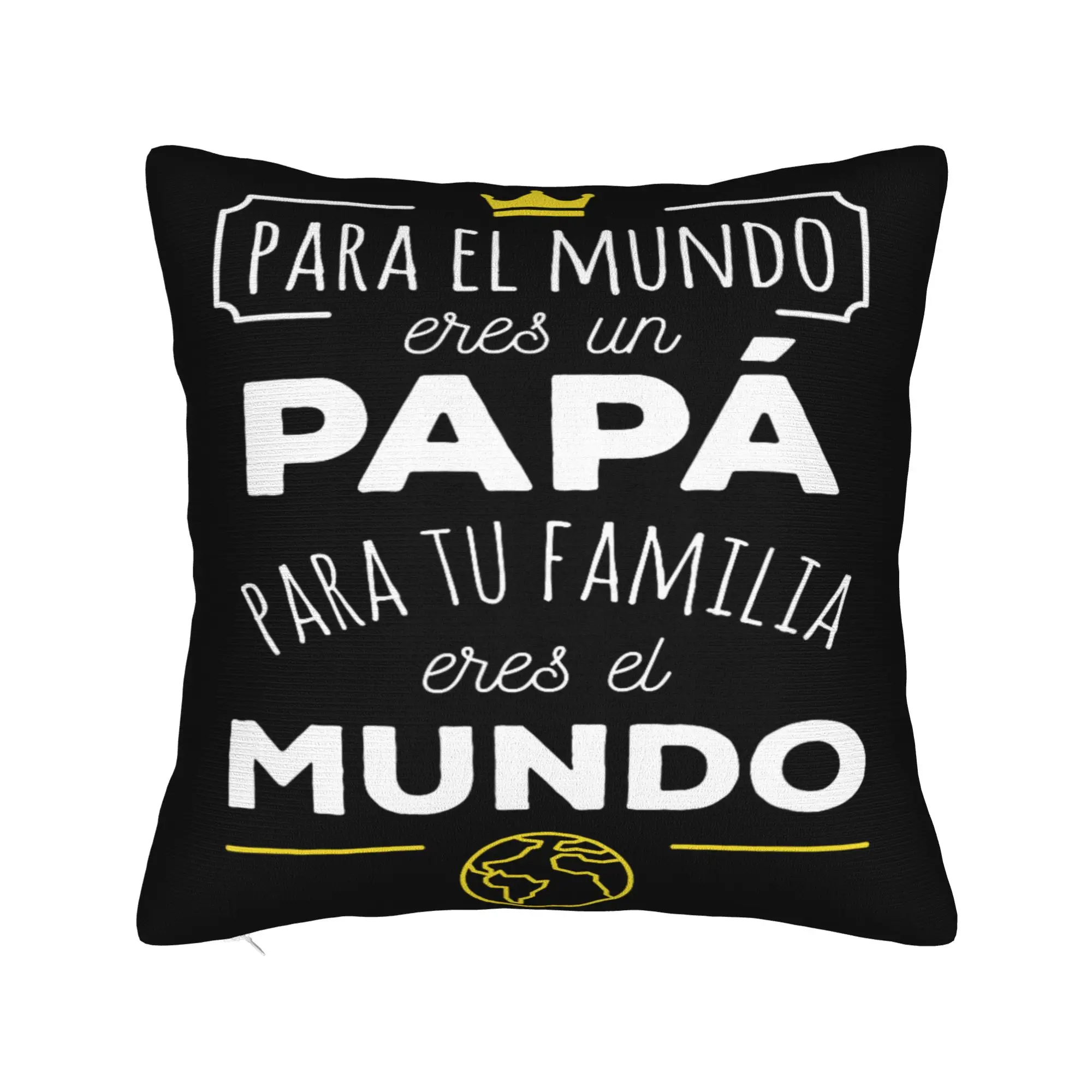 Decorative Pillowcase Funny Father's Day Dad Gifts Merchandise Seater  Throw Pillow Case Cover Zipper Multi-Size