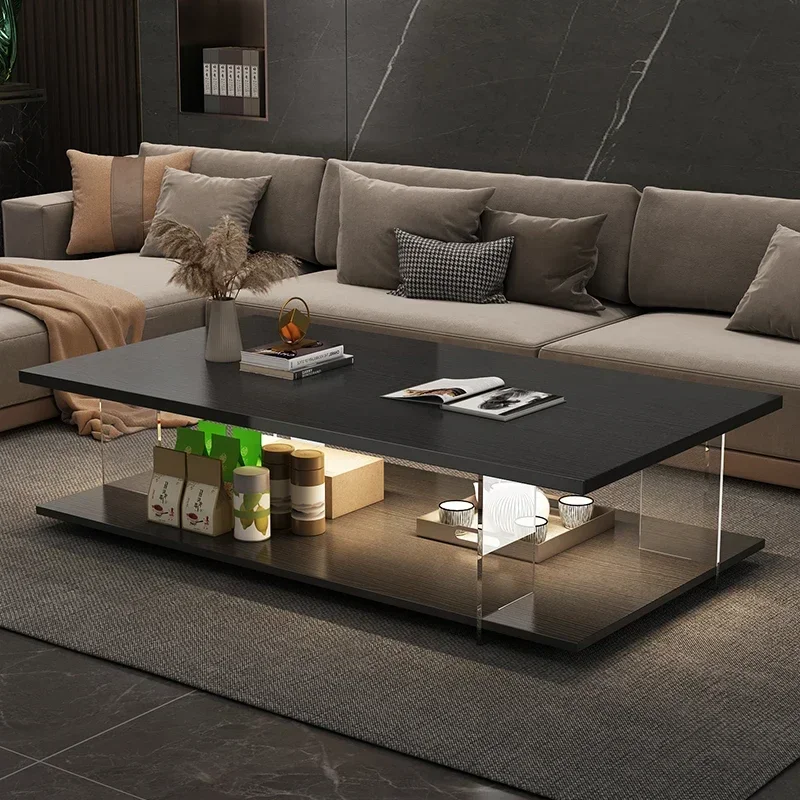 

Modern Style Acrylic Design Coffee Table Minimalist Small Coffee Table Living Room Decoration Mesa Posta Entrance Furniture