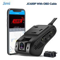 Jimi 4G Dash Cam JC400P With Live Stream HD 1080P Dual Cameras Built-in GPS Wifi Hotspot Support Multiple Alarms Car DVR Monitor