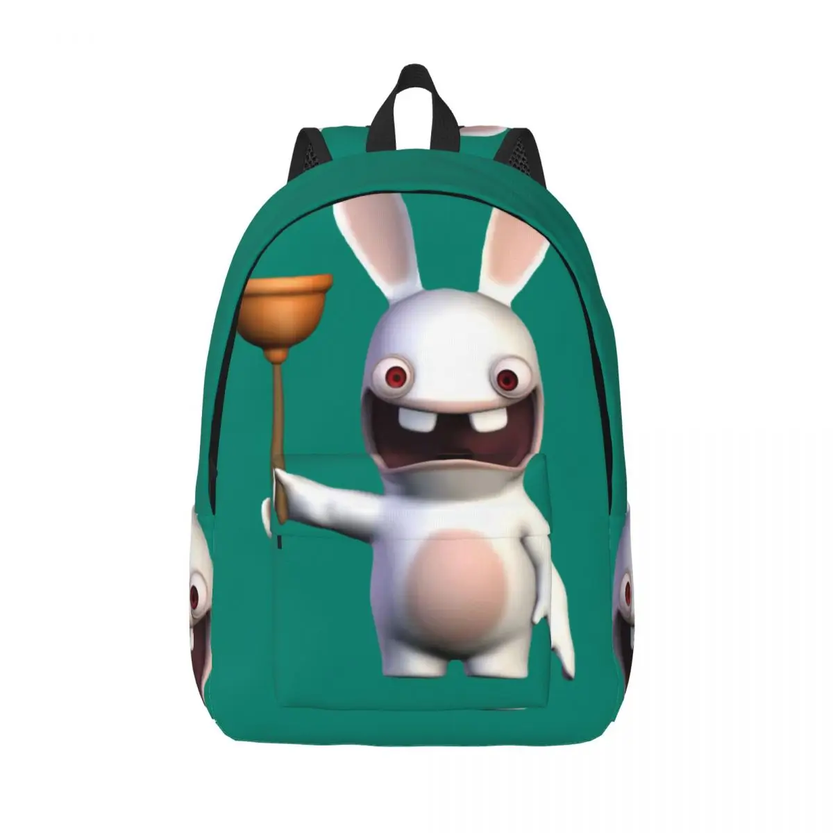 High School Fight Retro Washable Lightweight R-Rabbids Invasion Storage Bag Office Workers Knapsack Birthday Gift