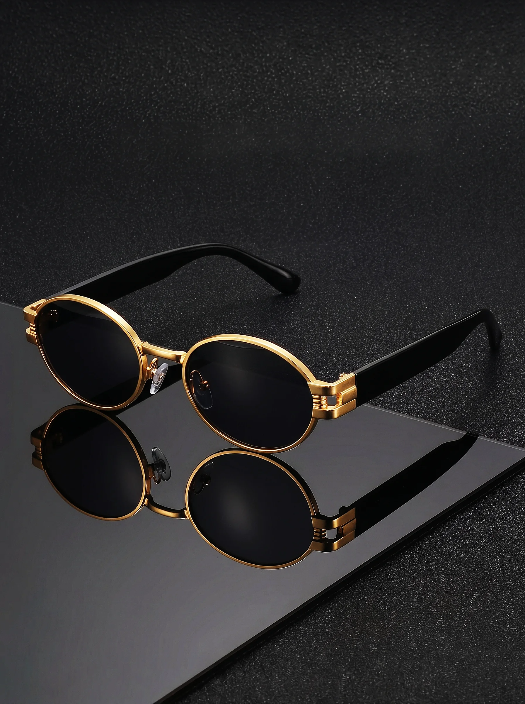 VIOLA MAG Retro Oval Sunglasse - Men'S Fashion Mag 评论和价格