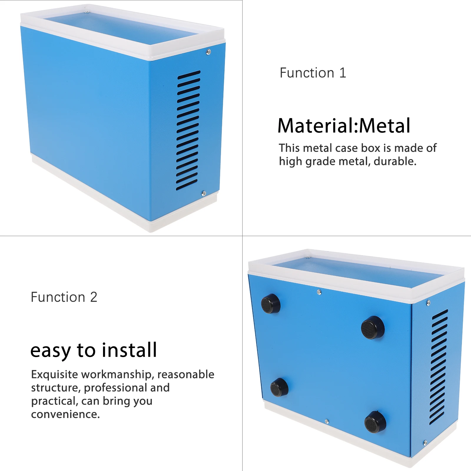 Project Case Metal Enclosure For Electronic Project Replacement Project Case Electronics Enclosure Box Project Storage home tool