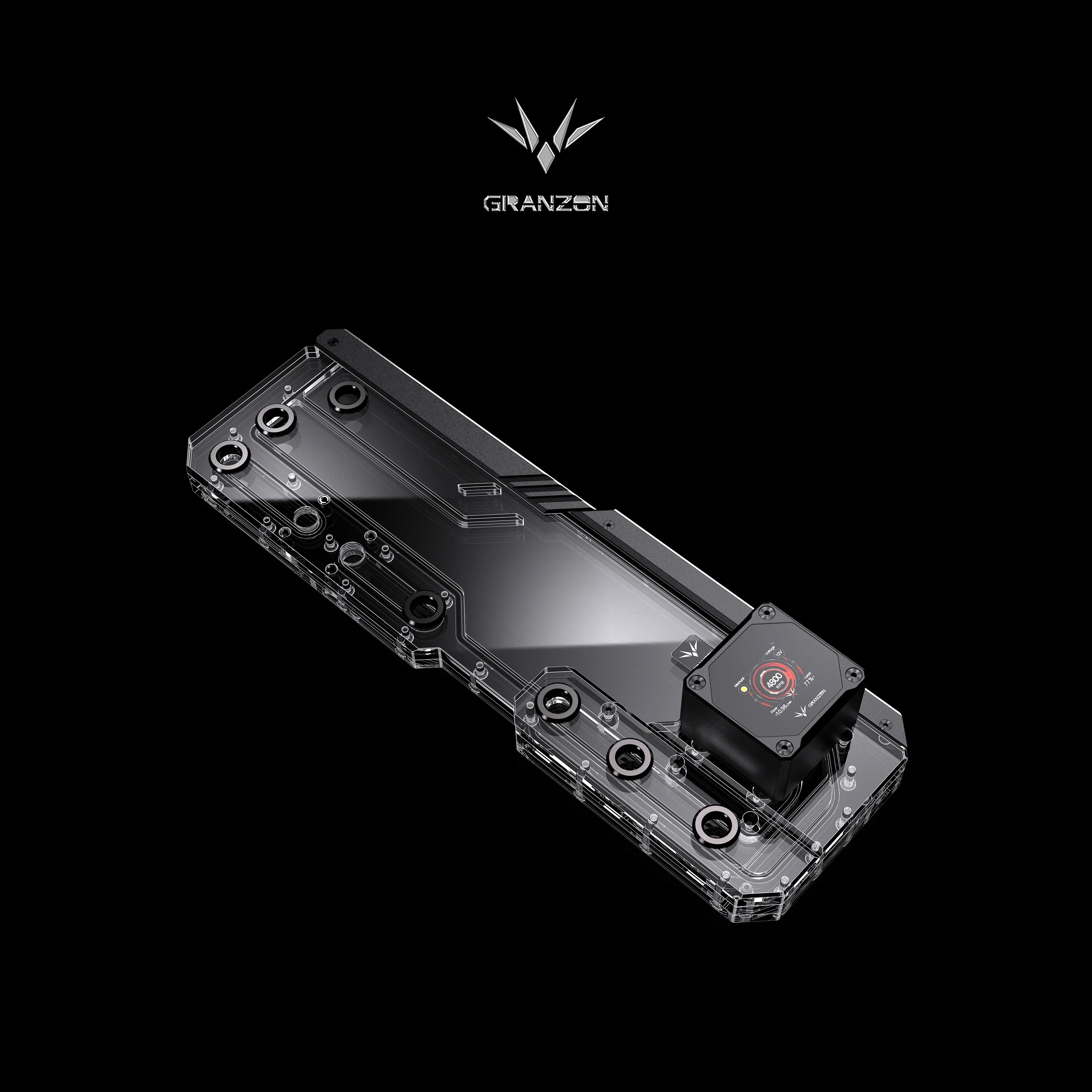 Granzon Acrylic Distro Plate /Board Reservoir for ASUS ROG Hyperion GR701 Computer Case /PC Cooling Combo DDC Pump GC-AS-GR701