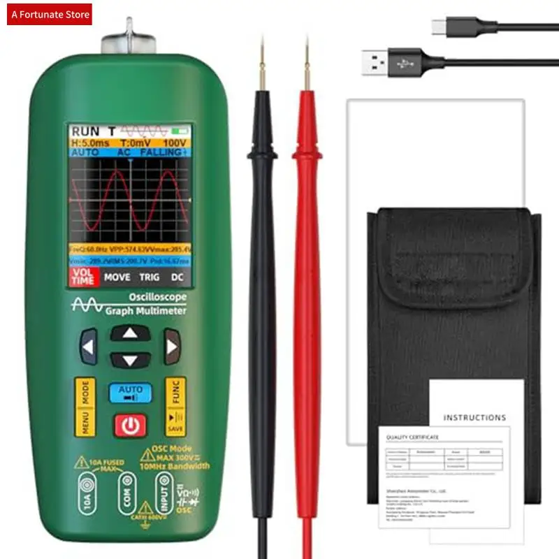 

Handheld Digital Oscilloscope Multimeter Tester Rechargeable Waveform Generator Graph,For Car Audioamplifier-A78G