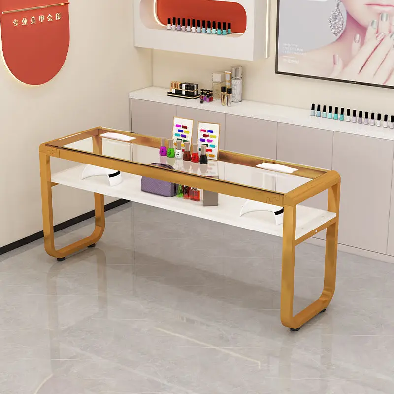 Cadeiras suporte mesa de unhas luxo europeu preto design estético organizador armazenamento mesa para manicure móveis