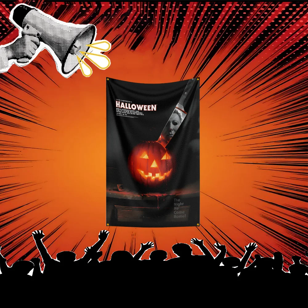 Halloween Michael Myers The Shape Inspired Movie Flag 3x5 FT Polyester Banner For Bedroom Wall Decor Film Fan Gift - Image 2