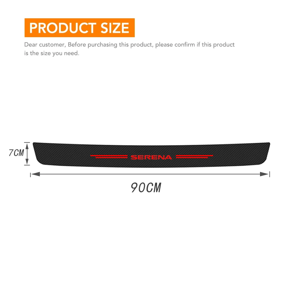 Carbon Fibre Car Door Threshold Sill Trunk Protector Stickers for Nissan Serena Emblem Qashqai J10 Elgrand Leaf Juke Nismo Note